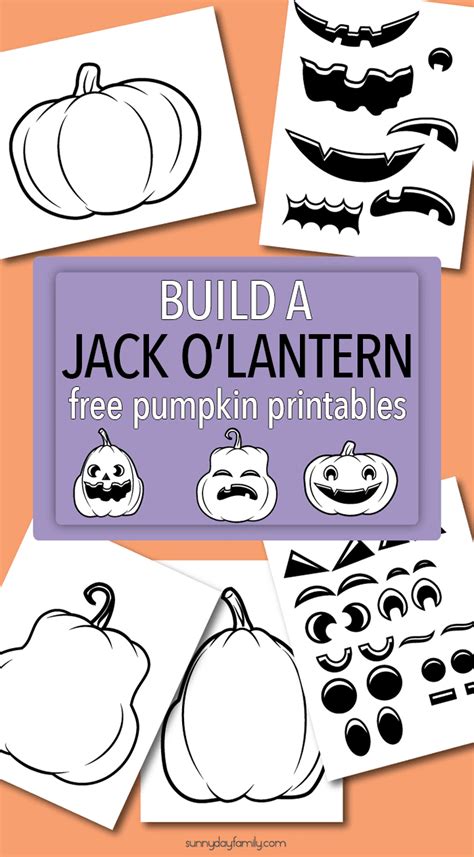 Build A Jack O Lantern Printable